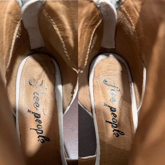 Free People Suede Leather Cutout Ankle Boots Size 9.5 Western Coastal Cowgirl - Picture 16 of 16